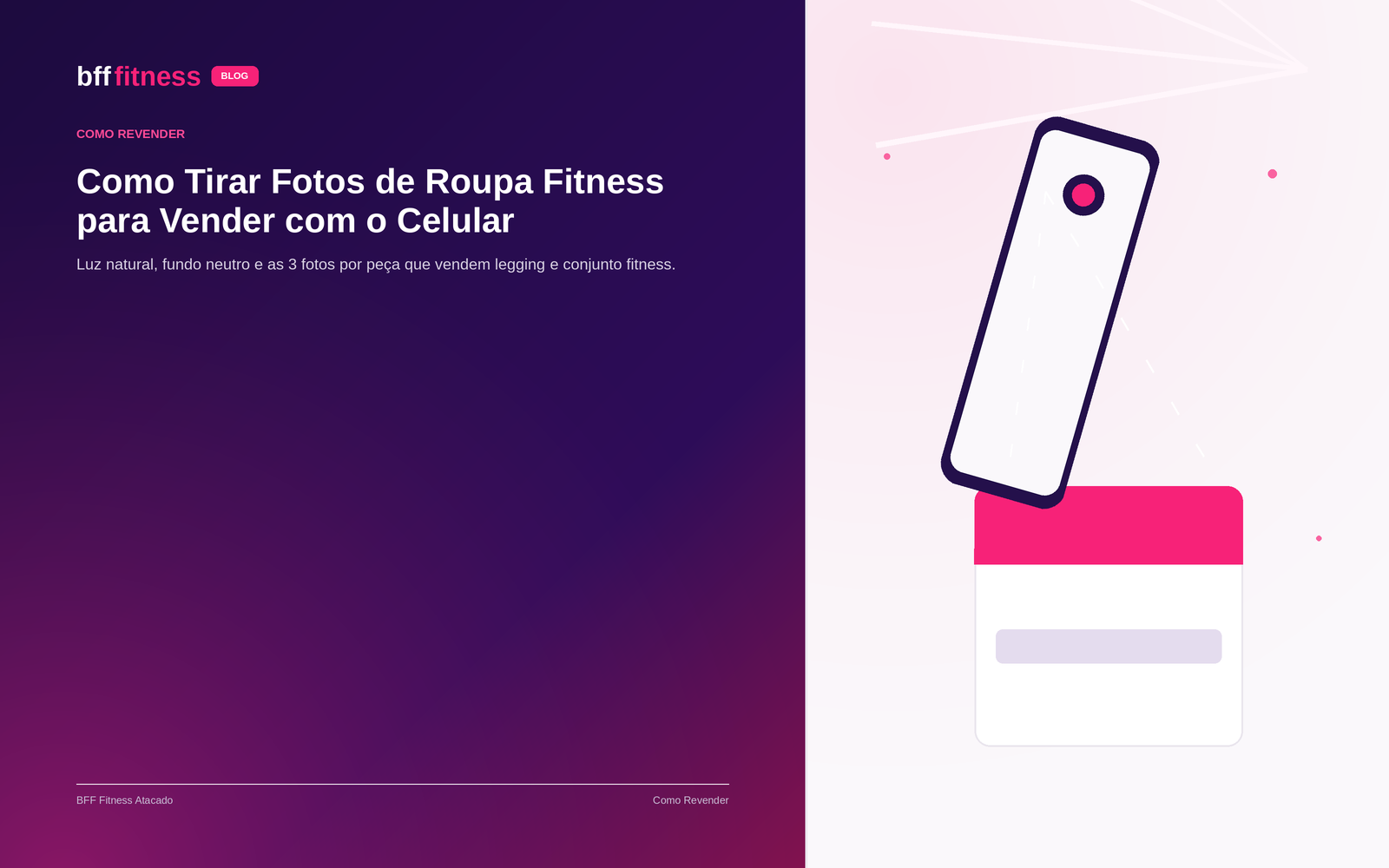 Como Tirar Fotos de Roupa Fitness para Vender com o Celular